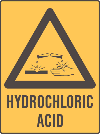 Laboratory Signs - Hydrochloric Acid