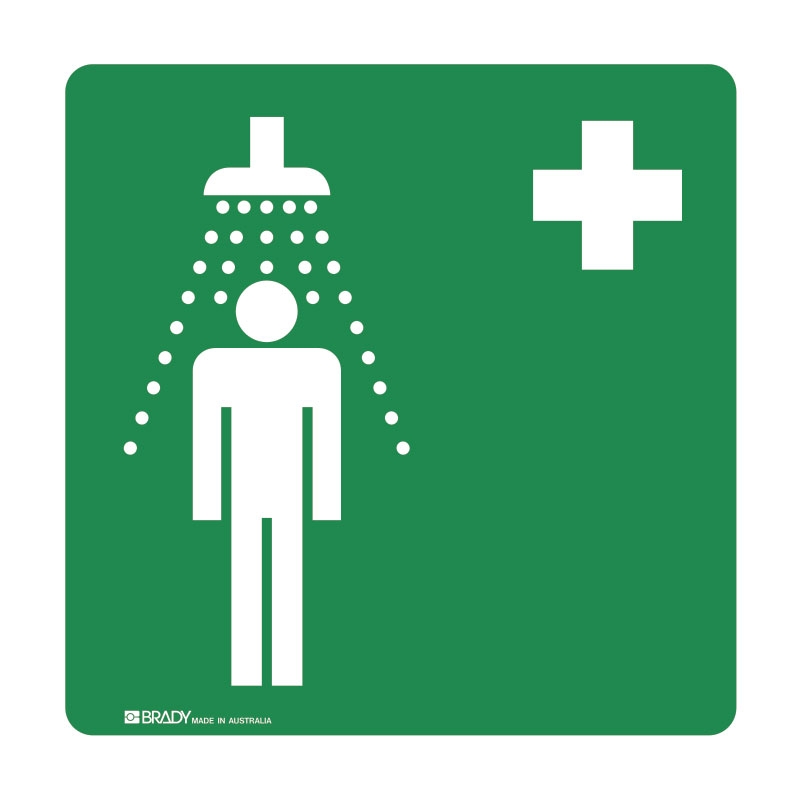 International Pictograms - Emergency Shower Picto 200 x 200mm
