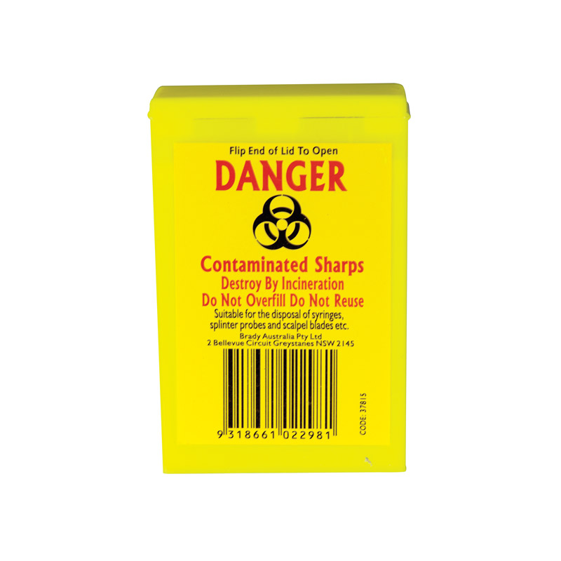 Contaminated Waste And Sharps Disposal Bins
