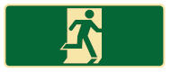 Exit Sign - Right Running Man