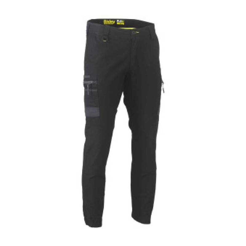 Bisley Flex & Move Cargo Pants with Cuffs - Black, 72R