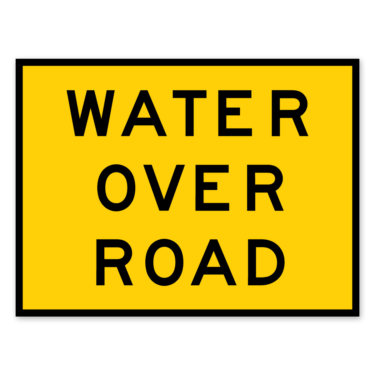 Box Edge Sign - Water Over Road (Class 1)
