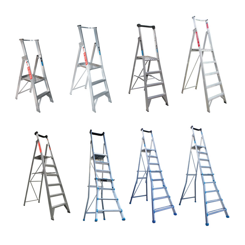 Trade Series Platform Ladder Industrial Rated 180kg