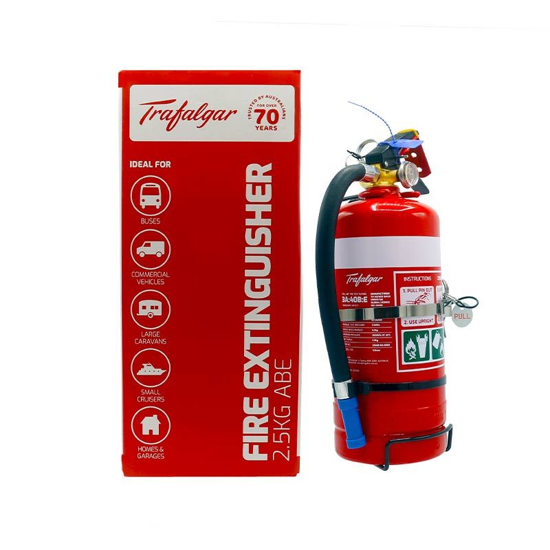 Trafalgar 2.5kg Dry Chemical Powder ABE Fire Extinguisher