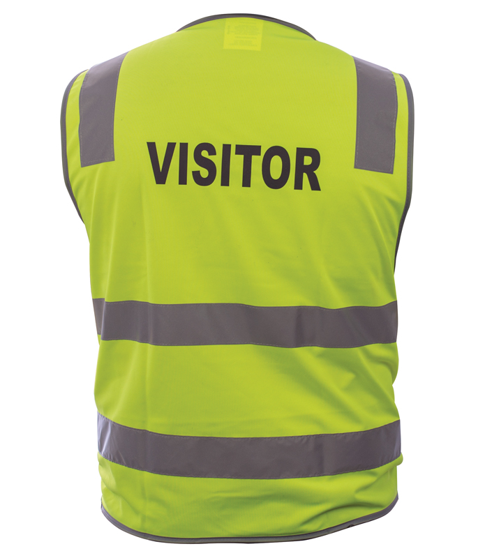 Pre-Printed Safety Vests - Visitor