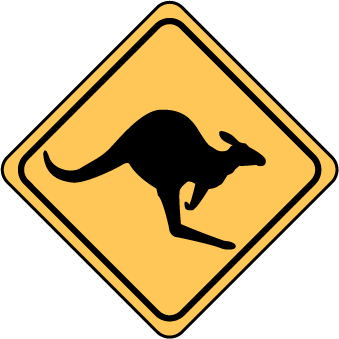 Regulatory Signs - Kangaroos Picto