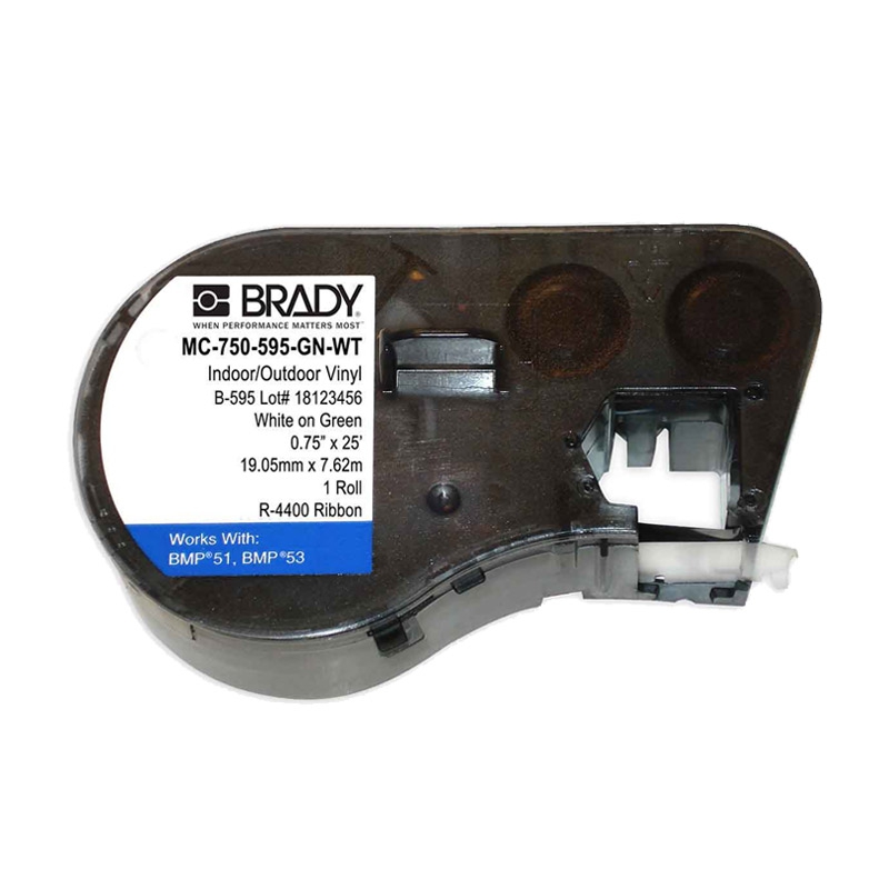 Brady BMP41, BMP51 and BMP53 - Indoor/Outdoor Vinyl Label (B-595) 