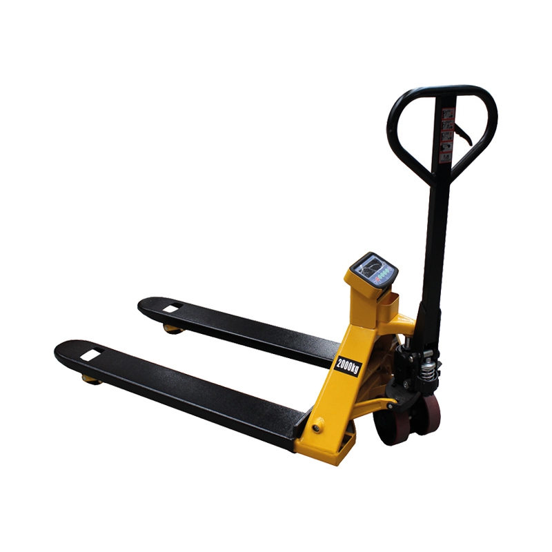 Pallet Jack/Truck with Scales 2000kg Yellow