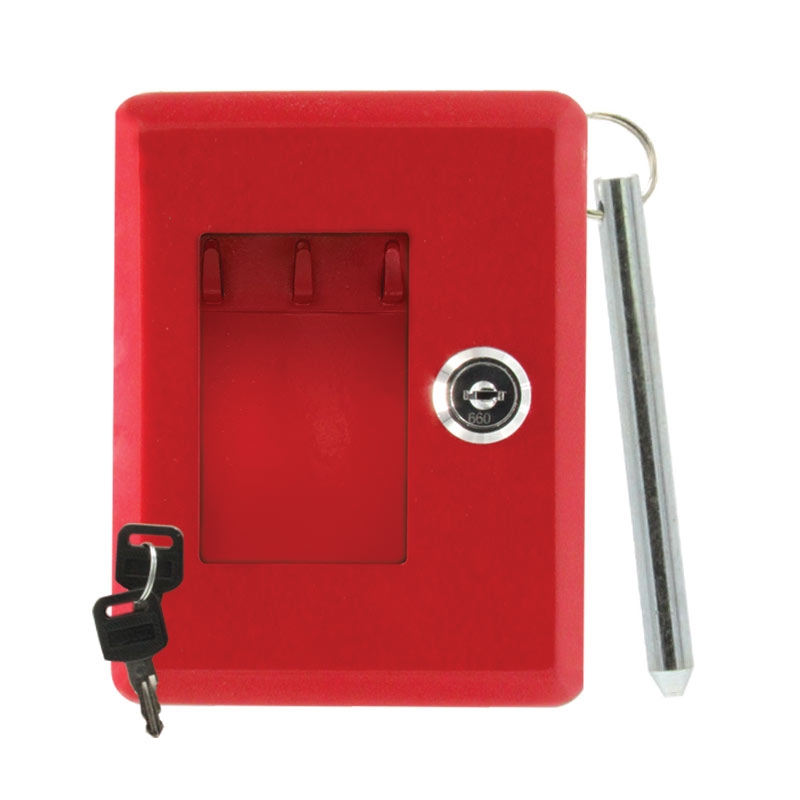 Emergency Key Box with Glass Panel, Hammer & Chain