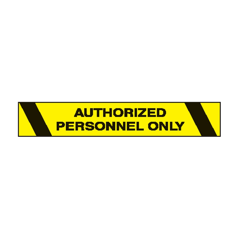 Printed Warning Tapes - Authorised Personnel Only