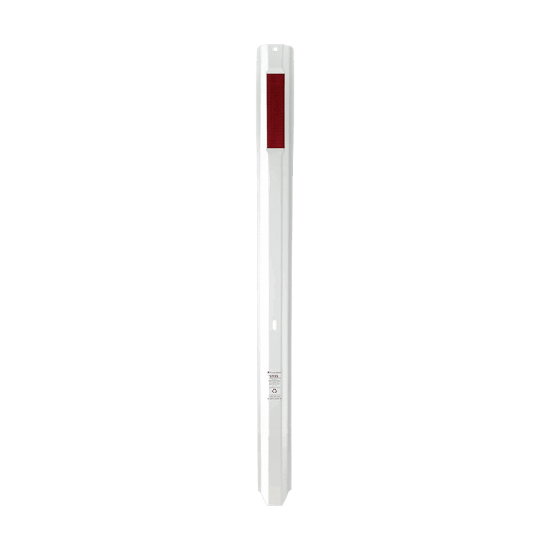 Dura-Post Steel Premium Guide Post Delineator with Reflective- 1350mm x 2mm White/Red