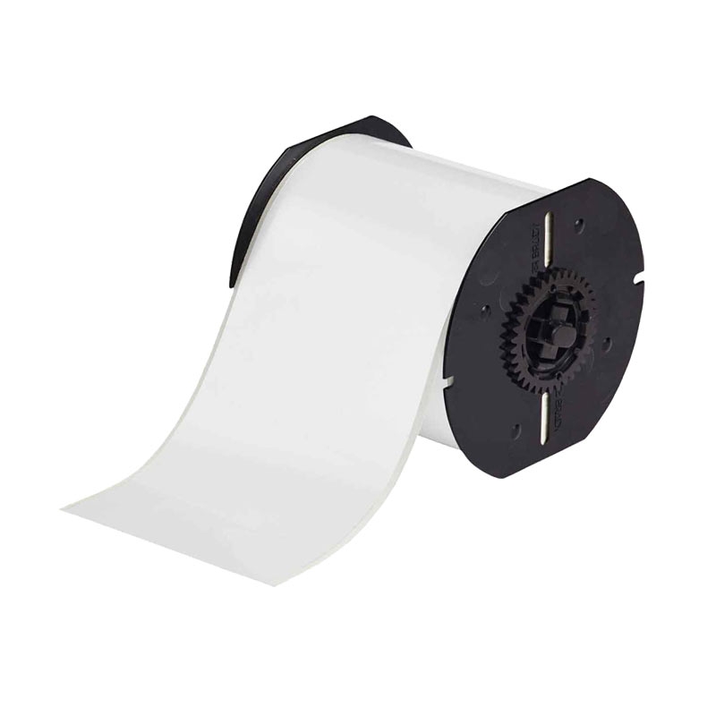 Brady B30 Series: B-569 Low-Halide Polyester Tape - 101.6mm x 30.48m, White