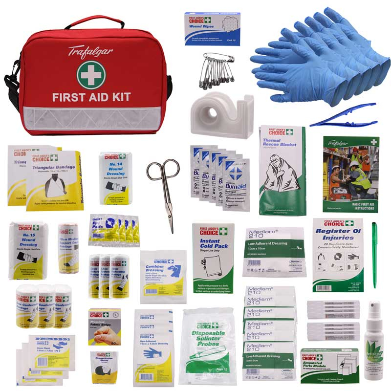 Trafalgar Workplace First Aid Kit Portable Soft Case Value Range