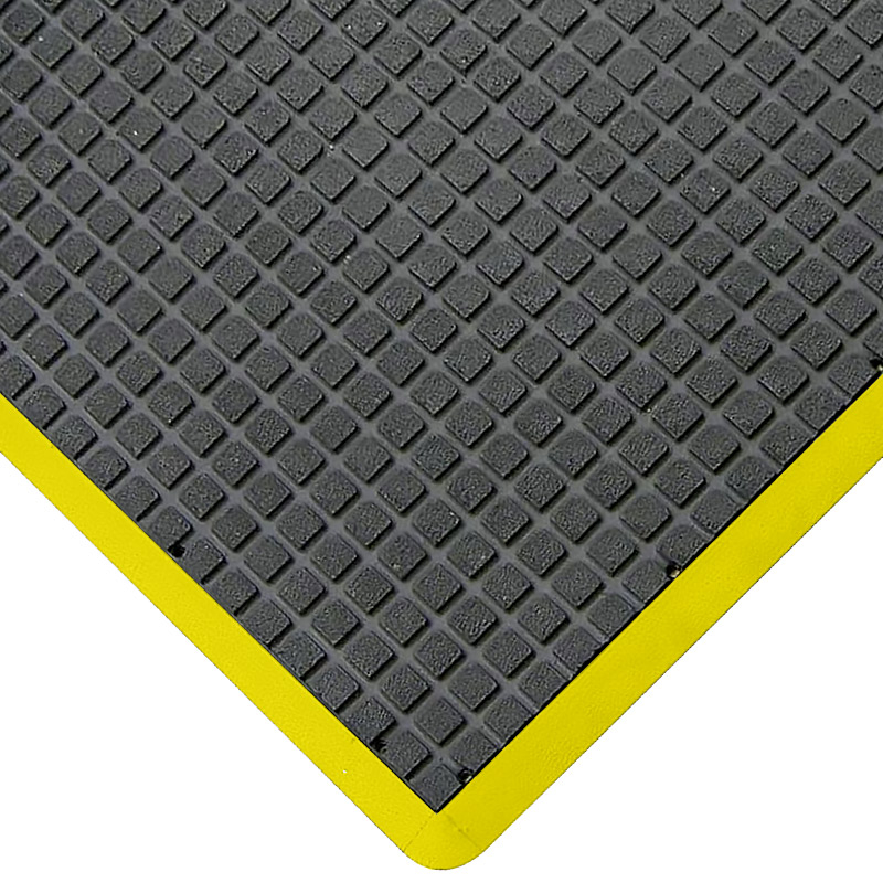 Heavy Duty Mattek Air Grid Mat - Black with Yellow Border , 600mm (W) x 900mm (L) 