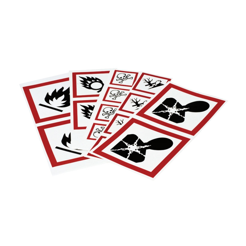 Pre Printed GHS Pictogram Labels- 100mm (100PK) - Health Hazard