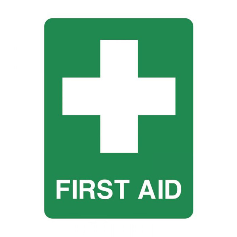 First Aid Sign, 450mm (W) x 600mm (H), Multiflute