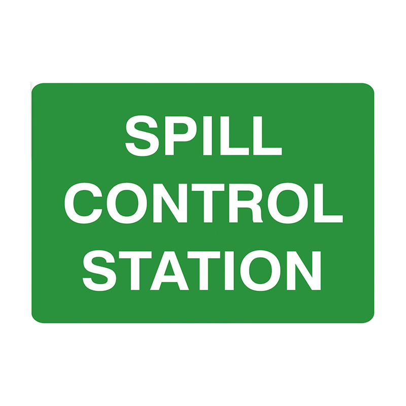 First Aid Signs - Spill Control Station, 600mm (W) x 450mm (H), Flute