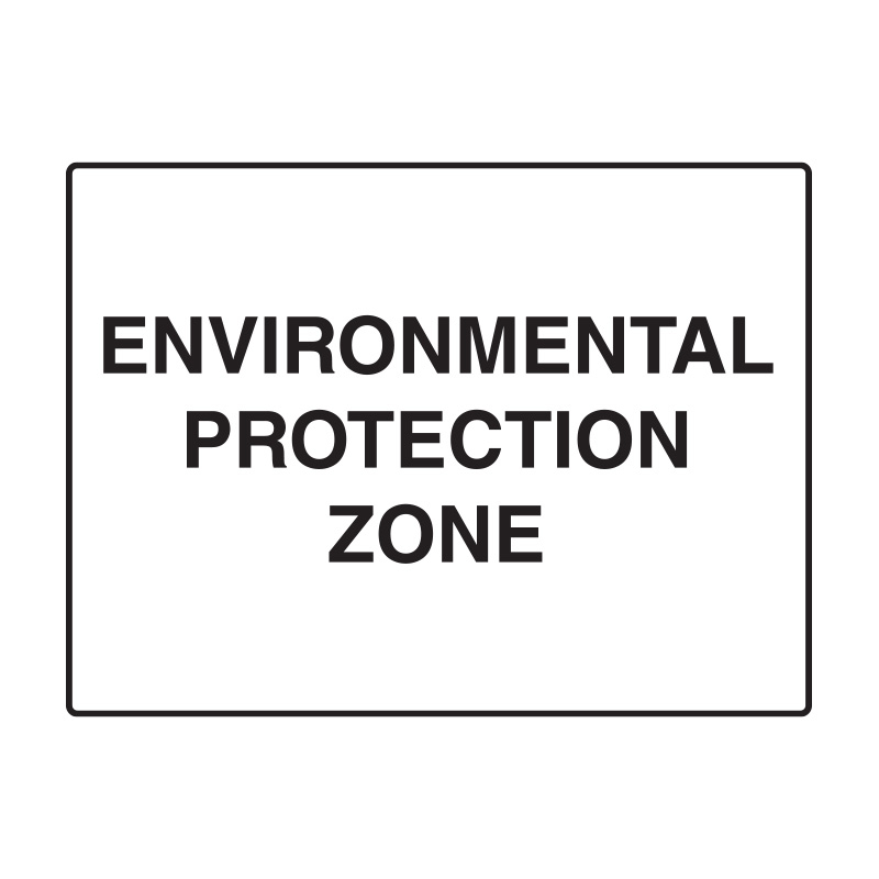 Building Site Sign - Environmental Protection Zone, 600mm (W) x 450mm (H), Flute