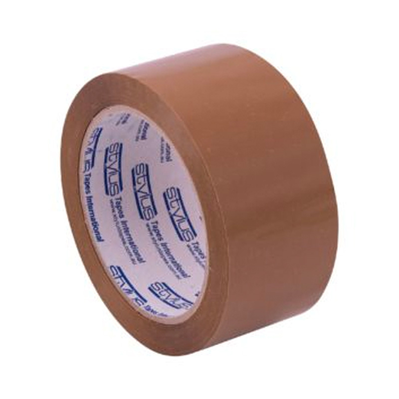 Stylus PP105 Heavy Duty Packing Tape, 48mm (W) x 75m (L), Brown, Pack of 6