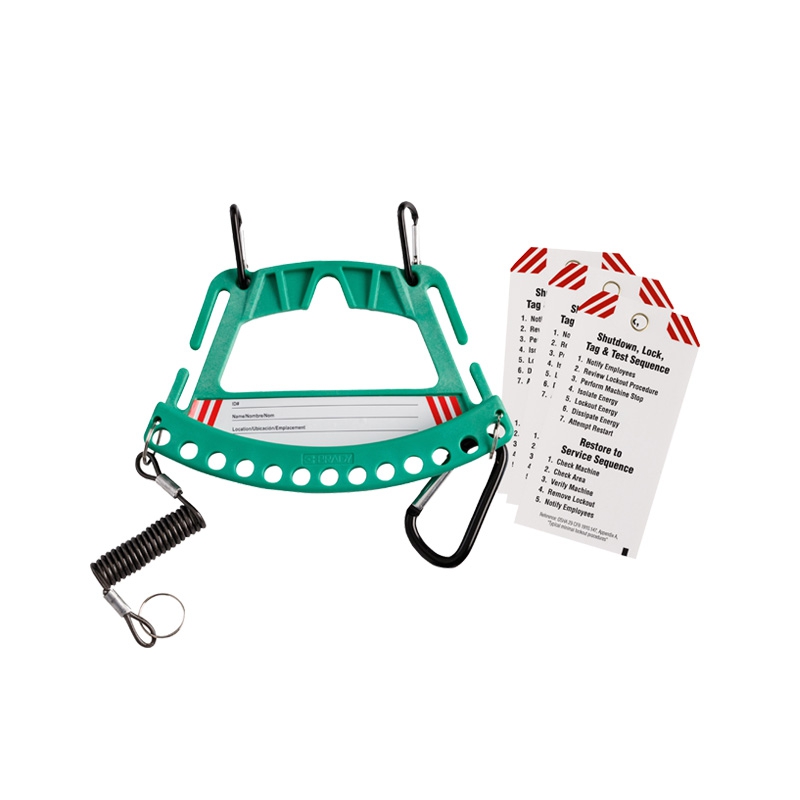 Brady Safety Padlock & Tag Carrier - Green