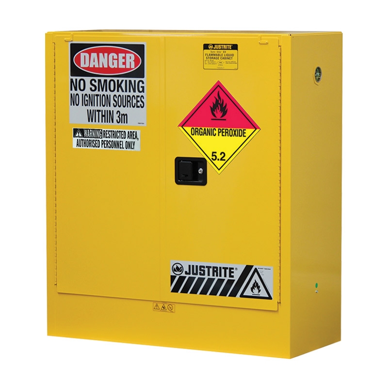 Organic Peroxide Storage Cabinet Class 5.2 80L Yellow