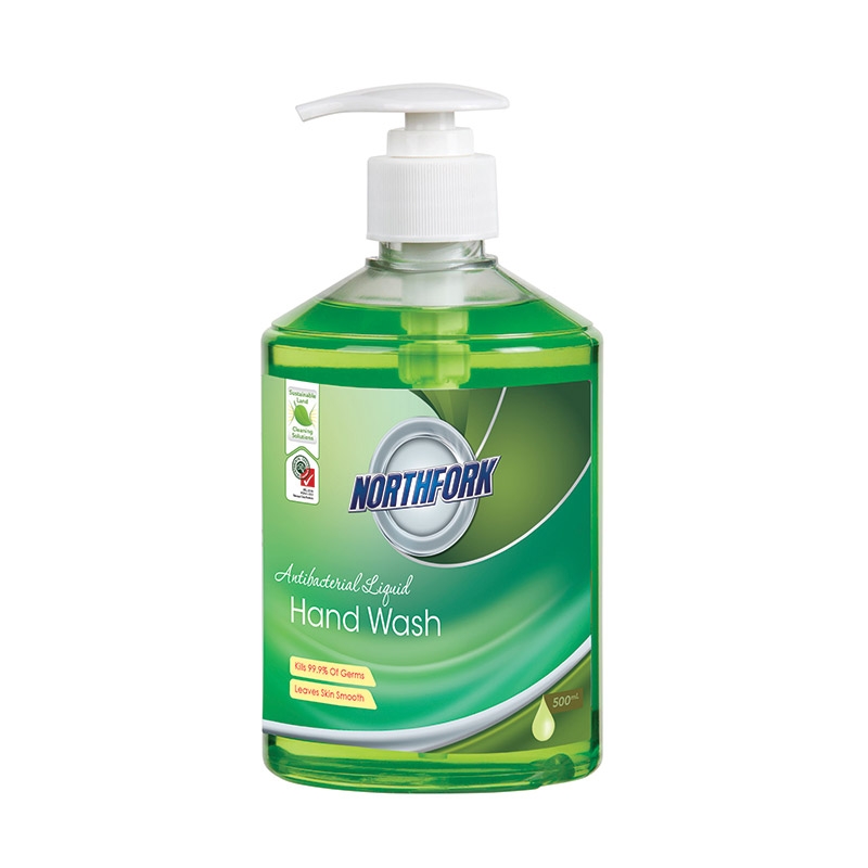 Northfork GECA Liquid Hand Wash Soap Pump Pack Antibacterial 500ml