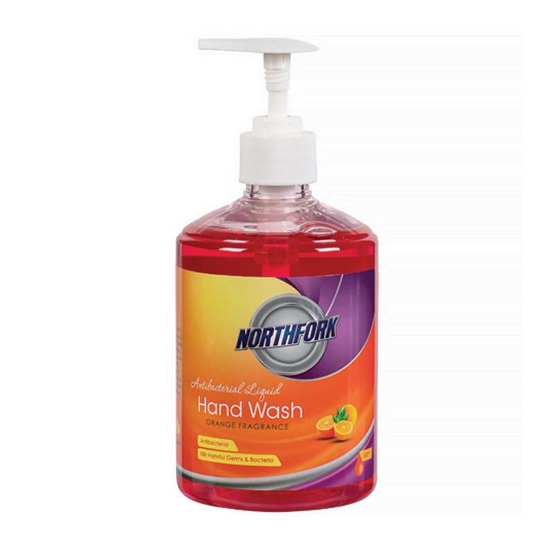 Northfork Liquid Hand Wash Soap Pump Pack Antibacterial Orange