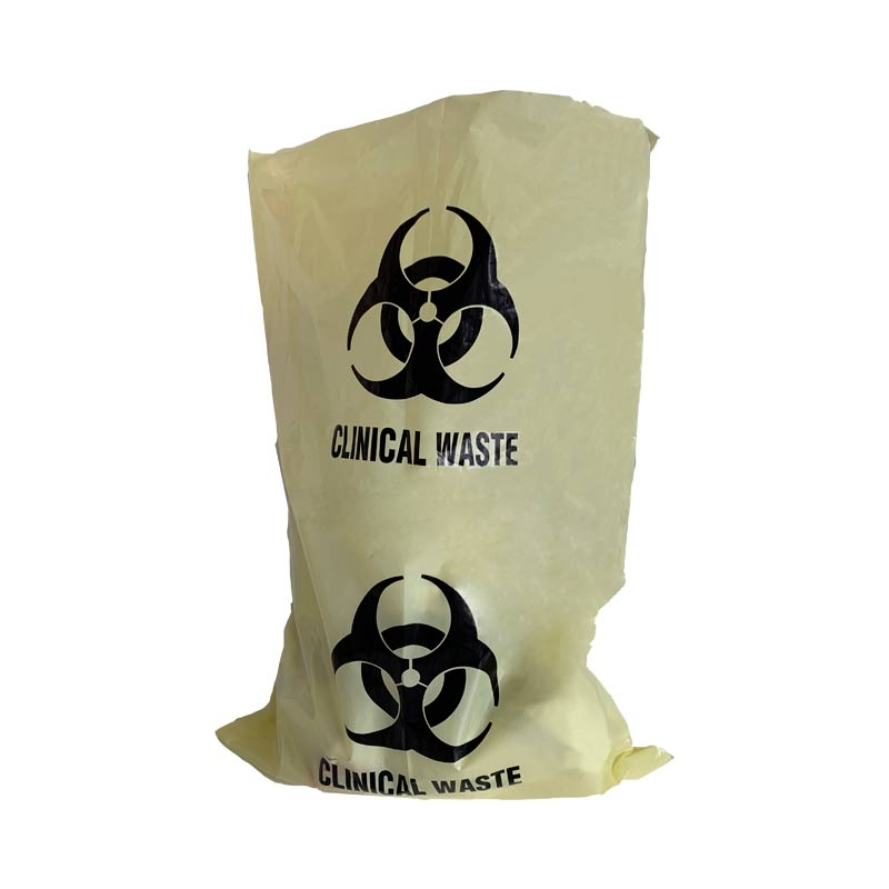 5L Clinical Waste Bag Biohazard Symbol, Pack of 100