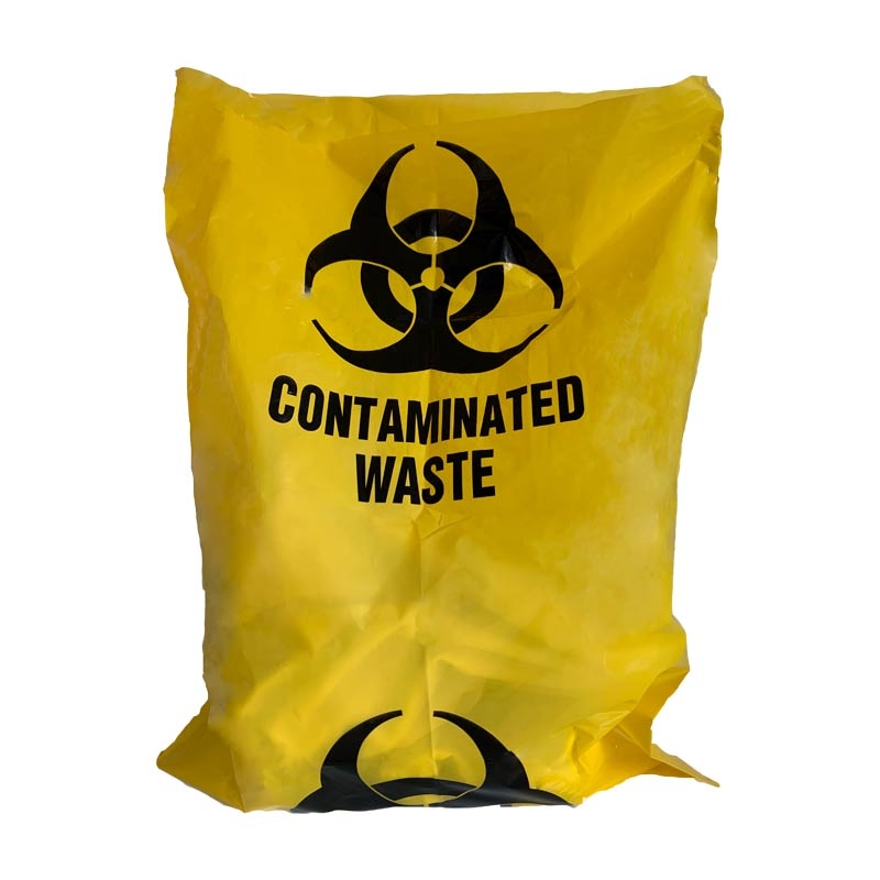 10L Clinical Waste Bag Biohazard Symbol, Pack of 100