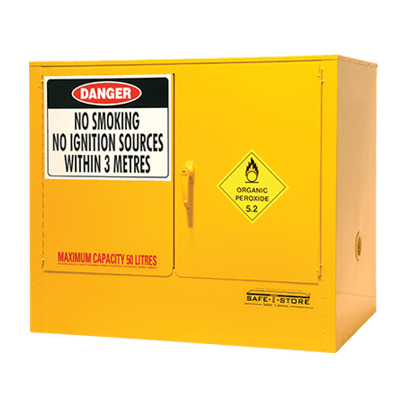Organic Peroxide Storage Cabinet 100L Yellow