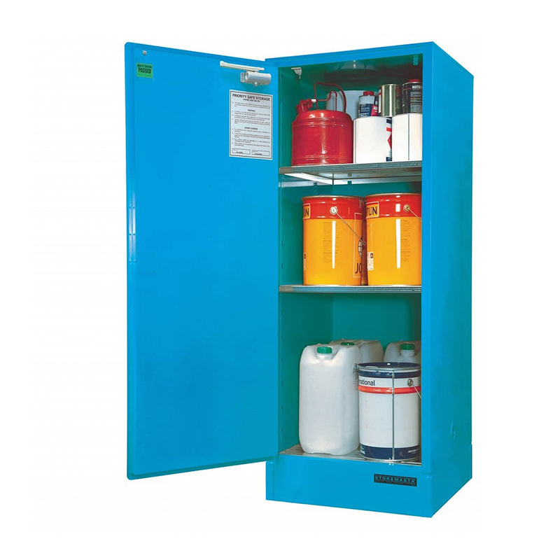 Corrosive Substance Storage Cabinet Single Door 250L Blue