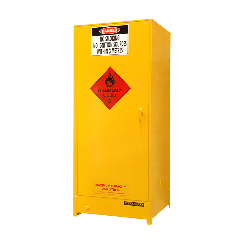 Flammable Liquid Storage Cabinet Single Door 250L Yellow