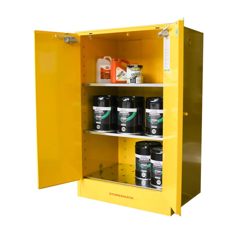 Flammable Liquid Storage Cabinet, 350L, Yellow
