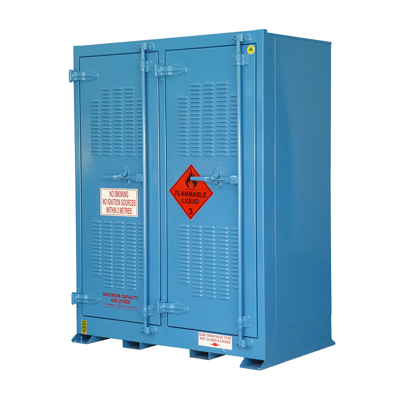 Outdoor Flammable Liquid Storage Cabinet 450L Blue