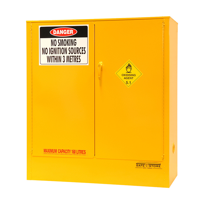Oxidising Agent Storage Cabinet 160L Yellow