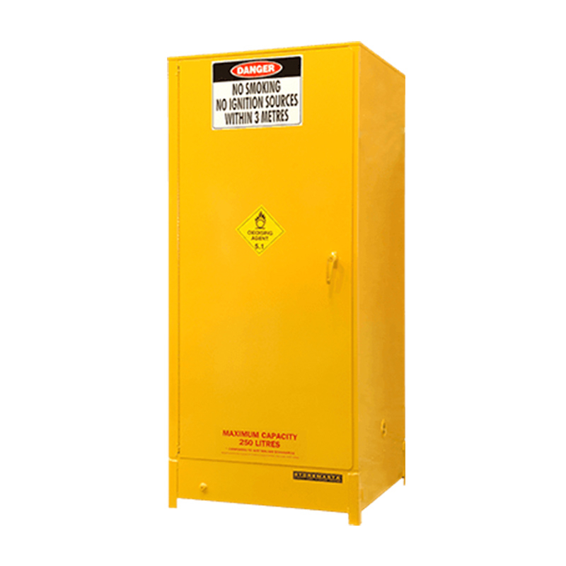 Oxidising Agent Storage Cabinet Single Door 250L Yellow