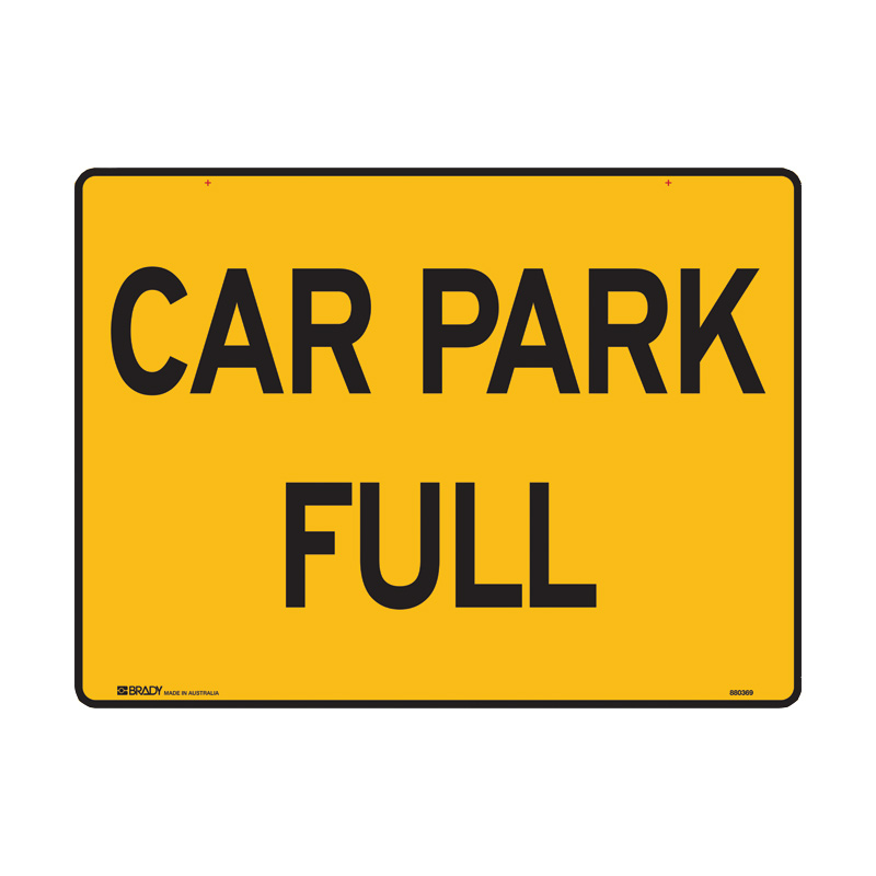 Car Park Full Sign Only, 600 x 450mm, Metal