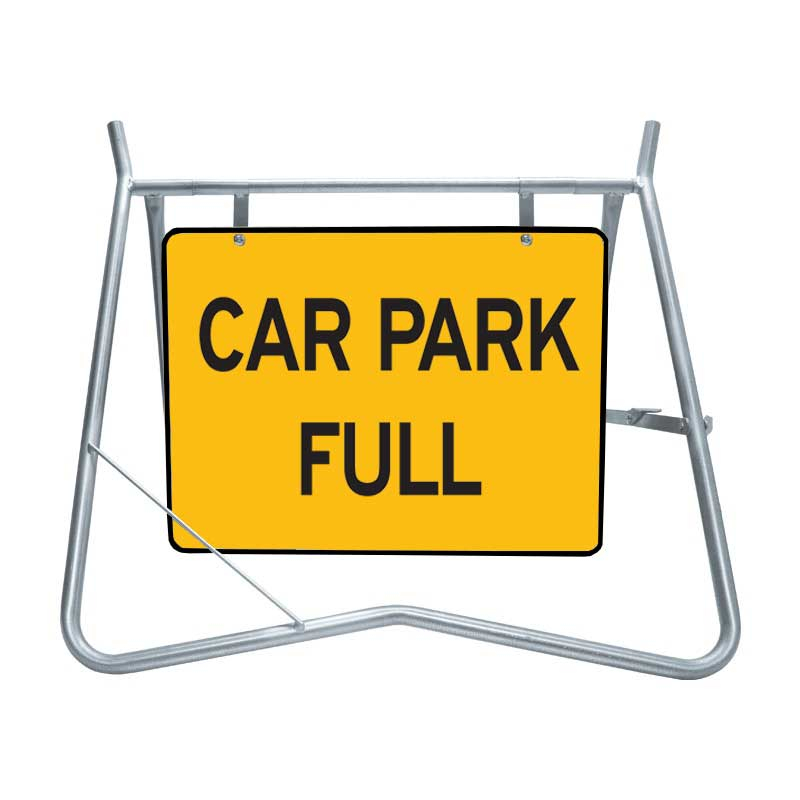 Car Park Full Sign & Swing Stand Kit, 600 x 450mm, Metal
