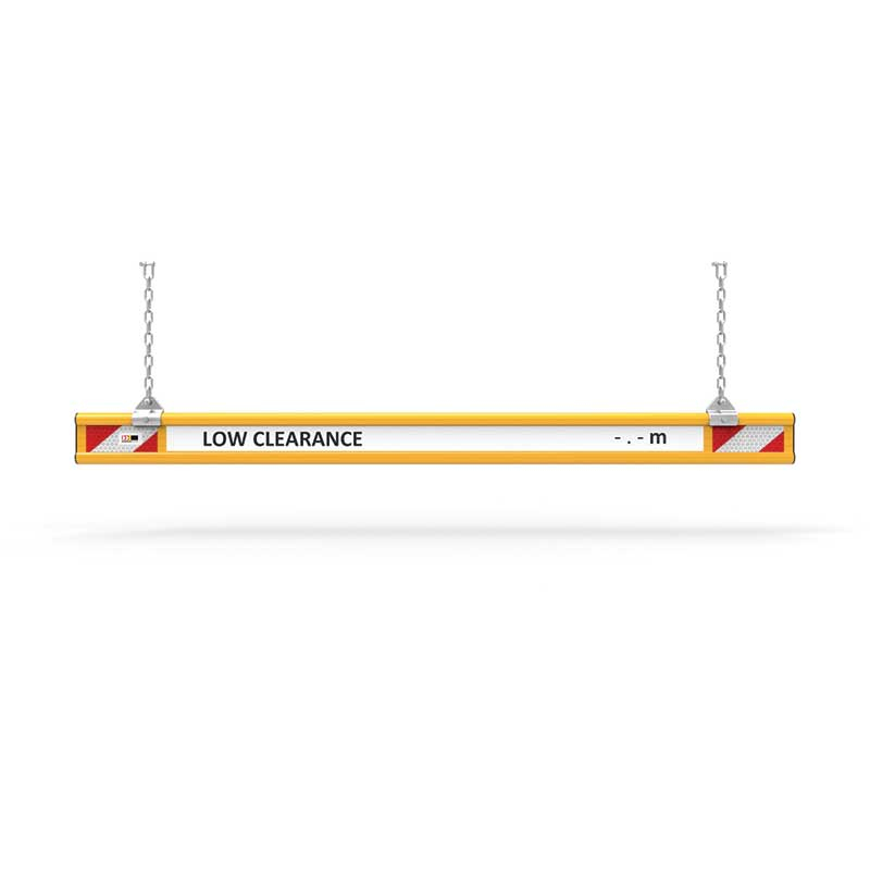 Group 1 Overhead Height Bar with Text, Numbers and Hanger Kit 2m Wide