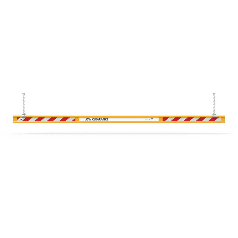 Group 1 Overhead Height Bar with Text, Numbers and Hanger Kit 4m Wide