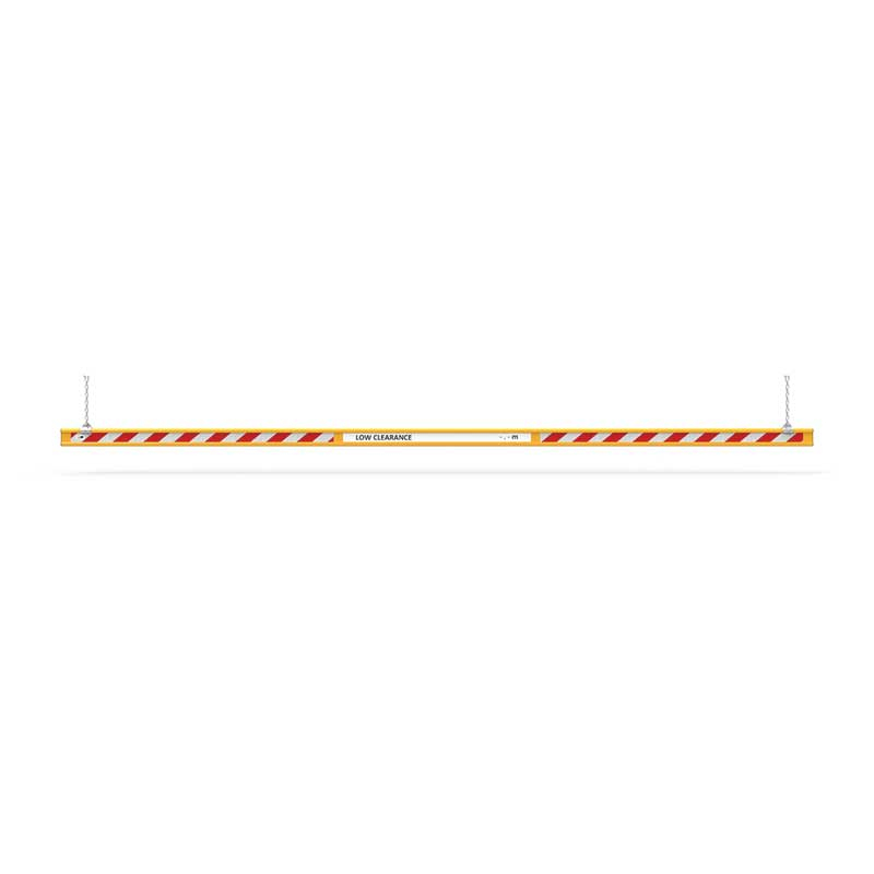 Group 1 Overhead Height Bar with Text, Numbers and Hanger Kit 6m Wide