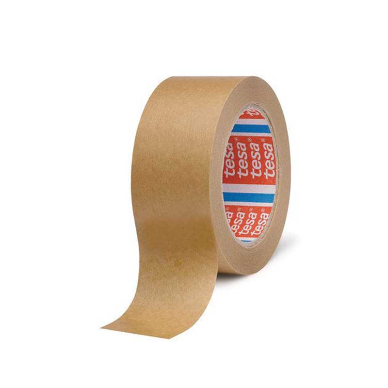Tesa 4713 Paper Packaging Tape, 50mm x 50m, Pack of 6, Brown