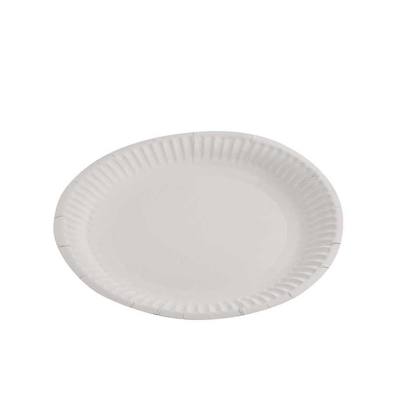 Capri Paper Plate Disposable Uncoated 150mm - Bulk Carton of 10 x 50 Pack White