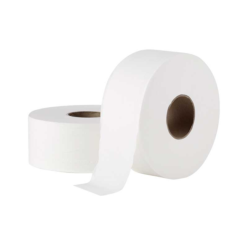 Livi Jumbo Toilet Paper Roll 2 Ply - Bulk Carton of 8 x 300m White