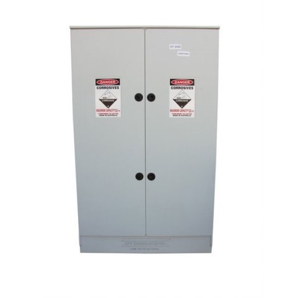 Polyethylene Corrosive Substance Storage Cabinet - 250L, Grey