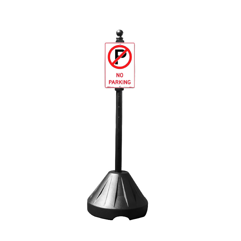 No Parking Tip N Roll Portable Sign Stand Kit