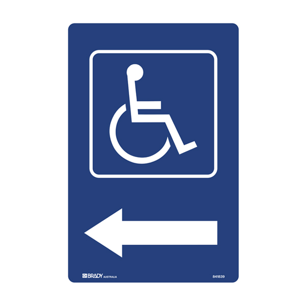 Symbol Of Access Signs - Disabled Symbol With Arrow Left