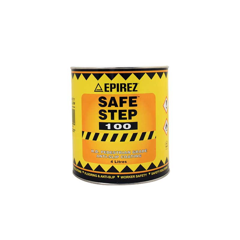 Epirez Safe Step 100 - 4L Anti-Slip Floor Coating, Heavy Duty Pedestrian Grade, Dark Grey