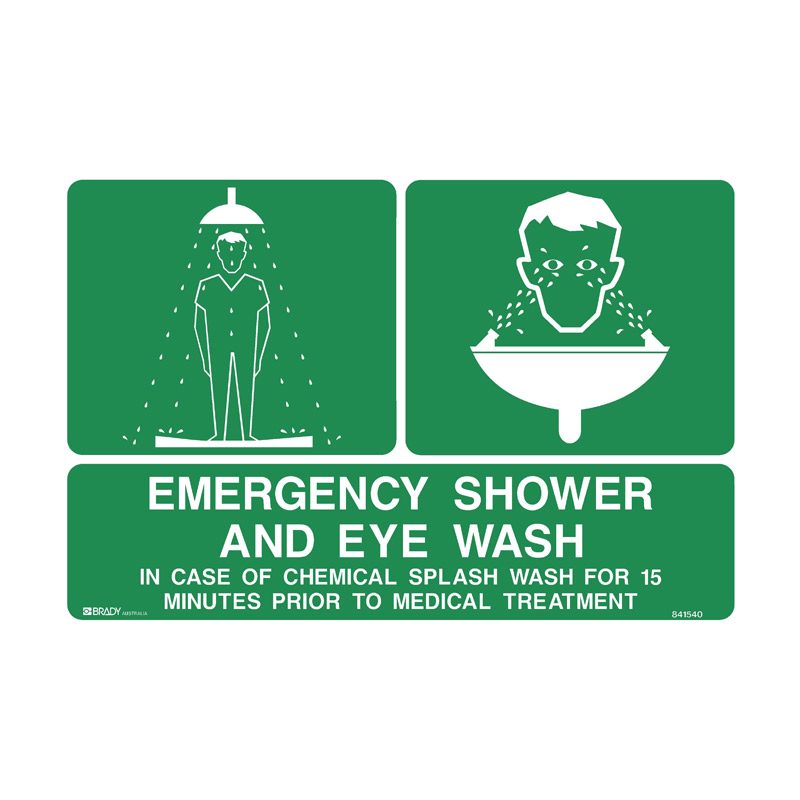 First Aid Signs - Emergency Shower And Eye Wash