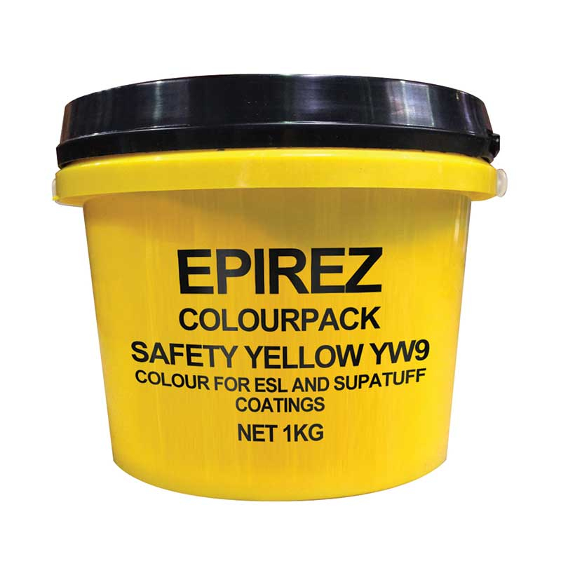 Epirez Colourpack 1kg Colour Additive for Epirez Epoxy Flooring Range YW9 Safety Yellow